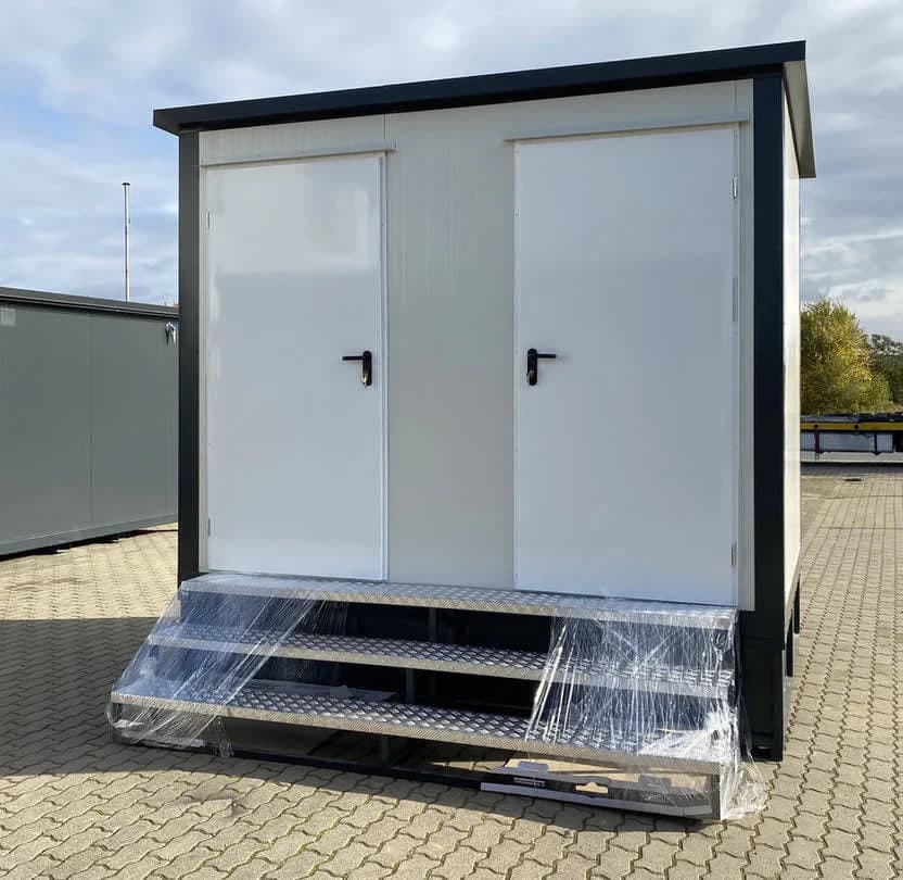 BBC Best Box Doppelter Sanitärcontainer mit Weissem Abfalltank