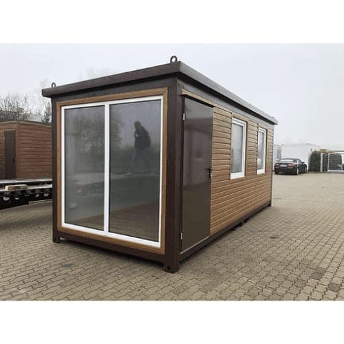 BBC Best Box Bürocontainer 6 x 2,40 – Holzfarbe