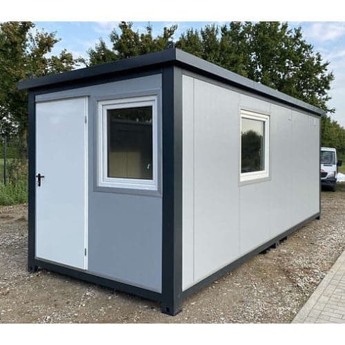 BBC Best Box Bürocontainer 6,00 x 2,40 m mit Toilette, Dusche und Küche